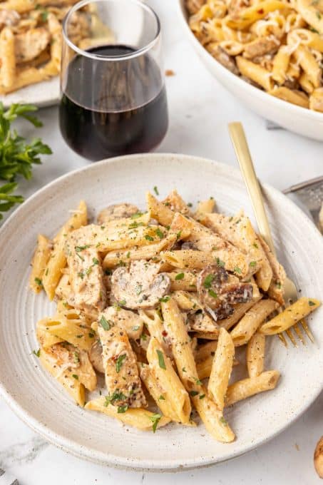 Mushroom Chicken Pasta