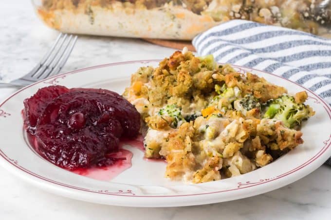 Chicken and Stuffing Casserole